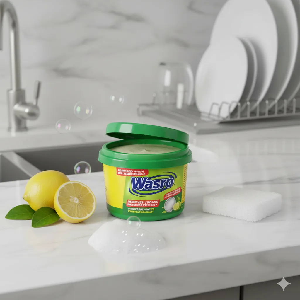 Wasro Dishwash Tub 200g with free scrubber