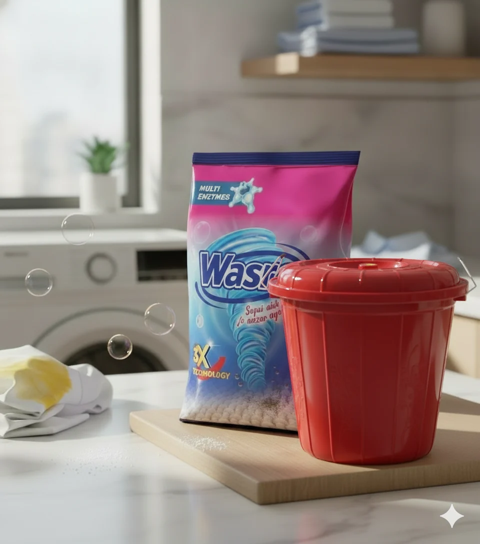 Wasro Detergent Powder 3kg with free drum or big tub