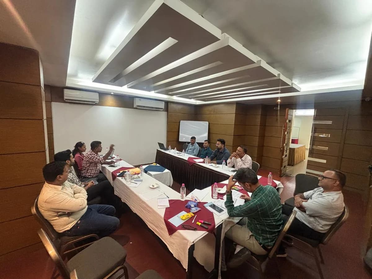 Wasro team in a working session at the Sales Meet